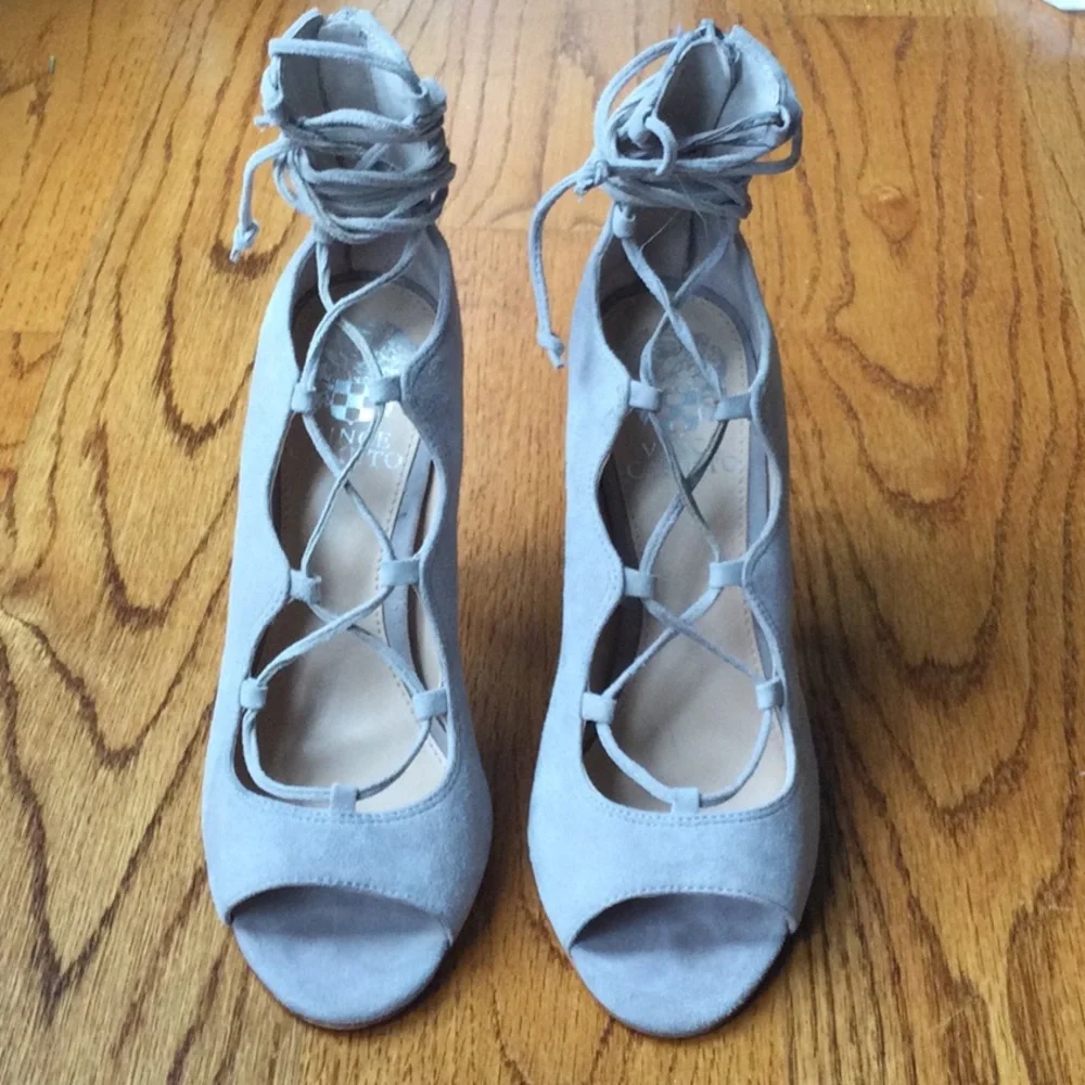 Vince Camuto Sandria Lace Up Ghillie Heel - Picture 2 of 11